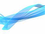 3d rendered illustration of an blue abstract background