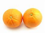 Oranges in isolated white