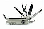 Pocket knife in isolated white
