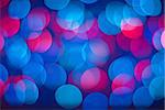 Vivid abstract background - defocused blue and red lights.