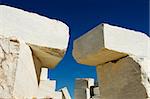 Marble blocks stacked near a marble quarry, Alentejo, Portugal