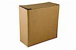 Cardboard Box isolated on a white background