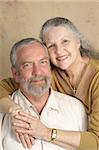 Portrait of a beautiful mature couple in love.