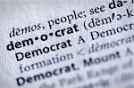 Selective focus on the word "democrat". Many more word photos for you in my portfolio...