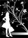 this is vector illustration dancing silhouette enjoy the party