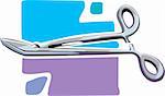 Illustration of surgical scissors