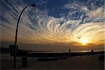 Sunset on the Tel Aviv city from Israel