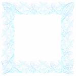 delicate blue fractal frame