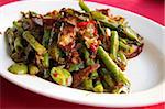 Assorted stirfried vegetables in spicy sauce traditional Chinese Malaysian cuisine