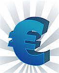 Euro Currency symbol isometric illustration european union