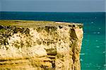 Sheer cliff on the coastline