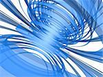 3d rendered illustration of a blue abstract background