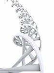 3d rendered illustration of a double helix