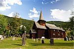 A stavechurch - stavkirke - in Norway located at Hol built in the 13th century.