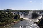 Argentina side of Iguazu Falls in South America