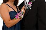 Prom or wedding corsage and boutonniere