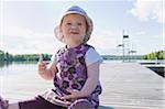 Girl on Dock