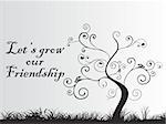 tree as a symble of growing friendship, wallpaper