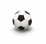 soccer ball on  background 3d image