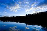 Beautiful lake at sunset