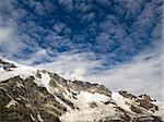 Mountains and sky. Caucasus. Kabardino-Balkariya. Bezengi