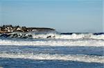 Surf at York Beach, Maine, after a storm at sea