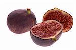 fresh figs. fruits isolated on the white background