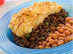 Cottage Pie and Baked Beans