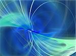 Abstract blue burst