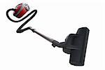 Vacuum cleaner. Devices for cleaning premises, it is isolated on a white background