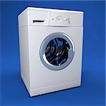 fine image 3d of classic washing machine background