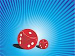 abstract background with vector dice, illustration