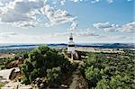 Triangulation station overlooking the plains of Alentejo, Portugal