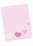 Sheet of paper with hearts for St. Valentine day. You can put in your text.