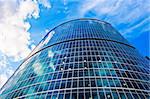 Clouds reflection in Office Building, Moscow, Russia