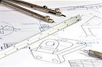 CAD draft of mechanical engineering