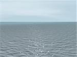 Background - the 3d quiet sea at cloudy weather
