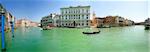 Panoramic view of  Grand  Canal in Venice, Italy.