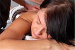 woman relaxing in massage