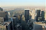 Aerial view over Manhattan with Central Park, New York City