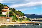 View of Mediterranean coast of French Riviera