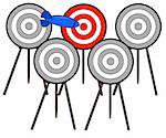 dart choosing the right target among many
