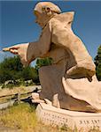 A statue of Franciscan Father Junipero Serra