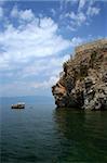 Ohrid lake scene in Macedonia