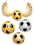 Vector images of soccer ball.