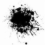 Ink splat mono with room to add your own text