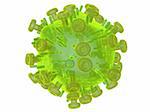 3d rendered close up of a hi virus