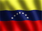 patriotic symobls shiny Venezuela Flag, banner