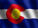 vector waving Flag of Colorado, abstract wallpaper