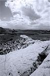 Snow Canyon in St. George, Utah - Sandstones - Black and White